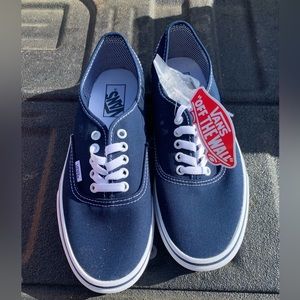 Authentic Navy/White Vans